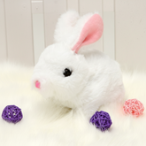 Brinquedo de Pelúcia Realista de Coelhinho Interativo e Responsivo para Crianças