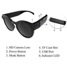 Bicycling Glasses WiFi Mini Camera HD 1080P DVR Video Audio Recorder
