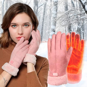 Luvas Aquecidas Femininas – Luvas de Inverno Térmicas, Impermeáveis e Recarregáveis via USB