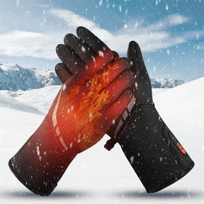 Luvas Aquecidas a Bateria Impermeáveis com Tela Sensível ao Toque para Inverno