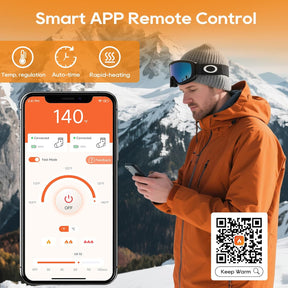 Aplicativo de Controle de Temperatura para Meias Aquecidas para Uso ao Ar Livre