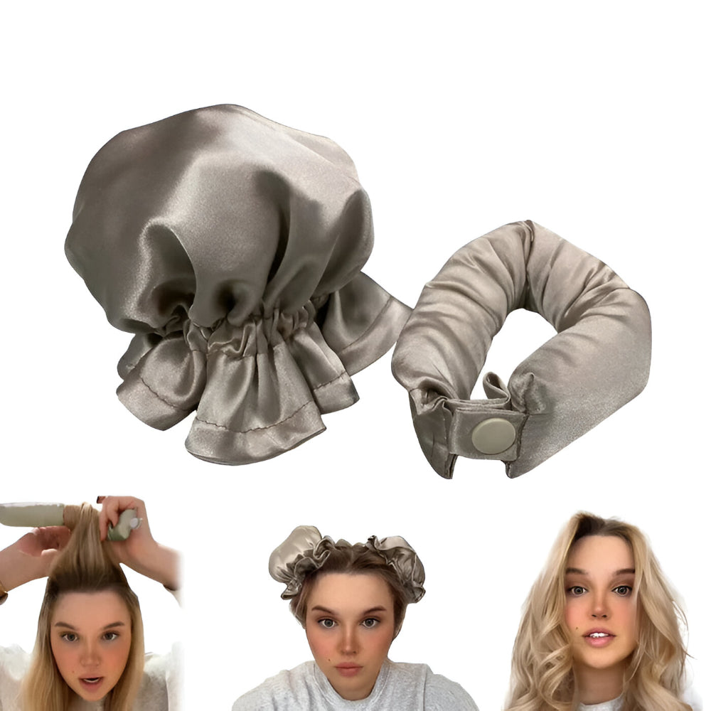 Kit de Modelador de Cachos sem Calor para Cabelo Ferramenta de Estilização Feminina