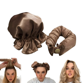 Kit de Modelador de Cachos sem Calor para Cabelo Ferramenta de Estilização Feminina