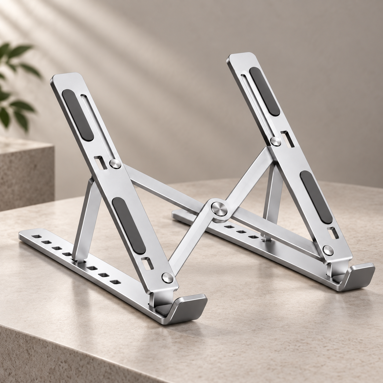 Suporte para Notebook com Altura Ajustável e Design Ergonômico Portátil