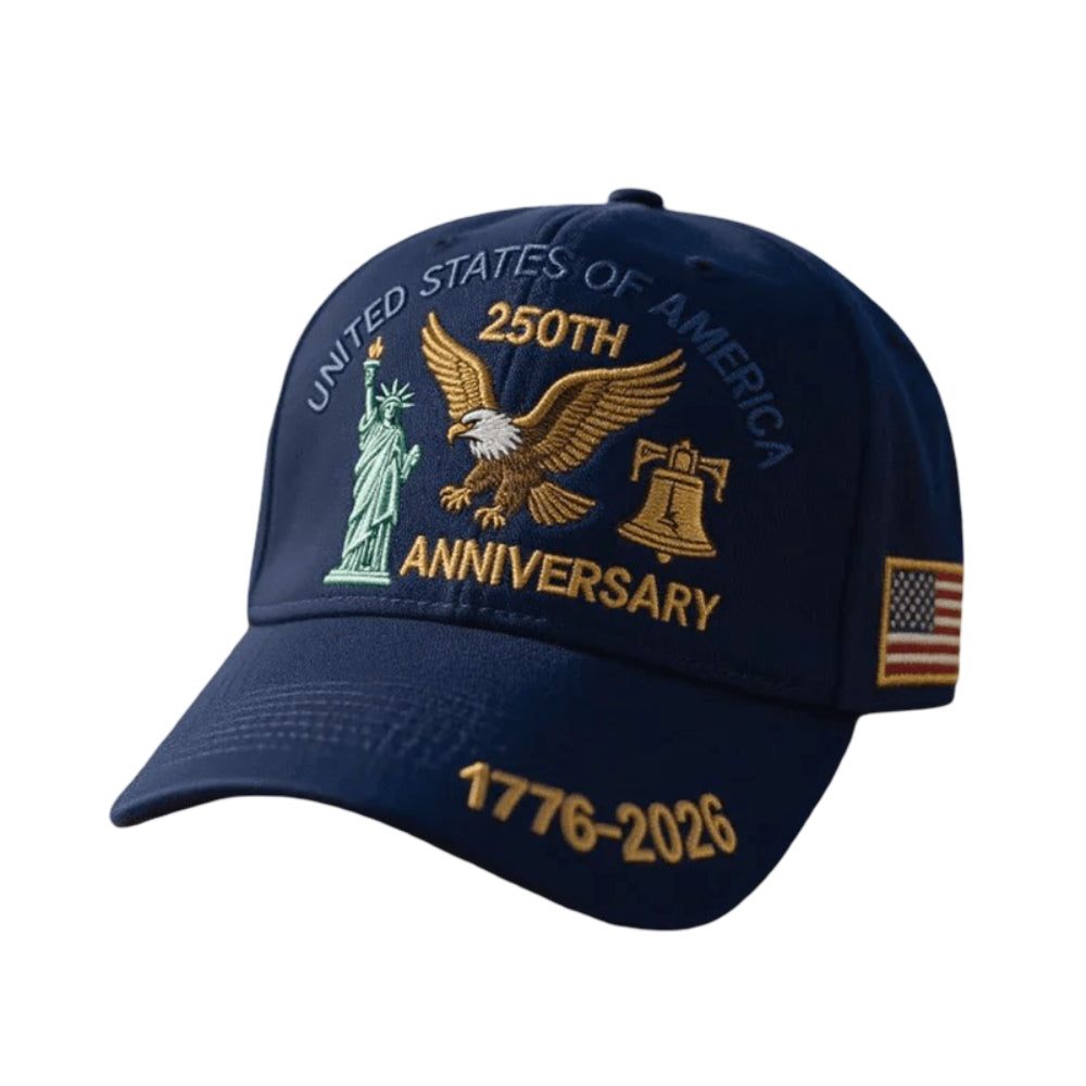 Boné de Veterano Masculino com Design Patriótico Comemorativo