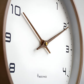 Nordic Wall Clock | Minimalist Wood Frame Design
