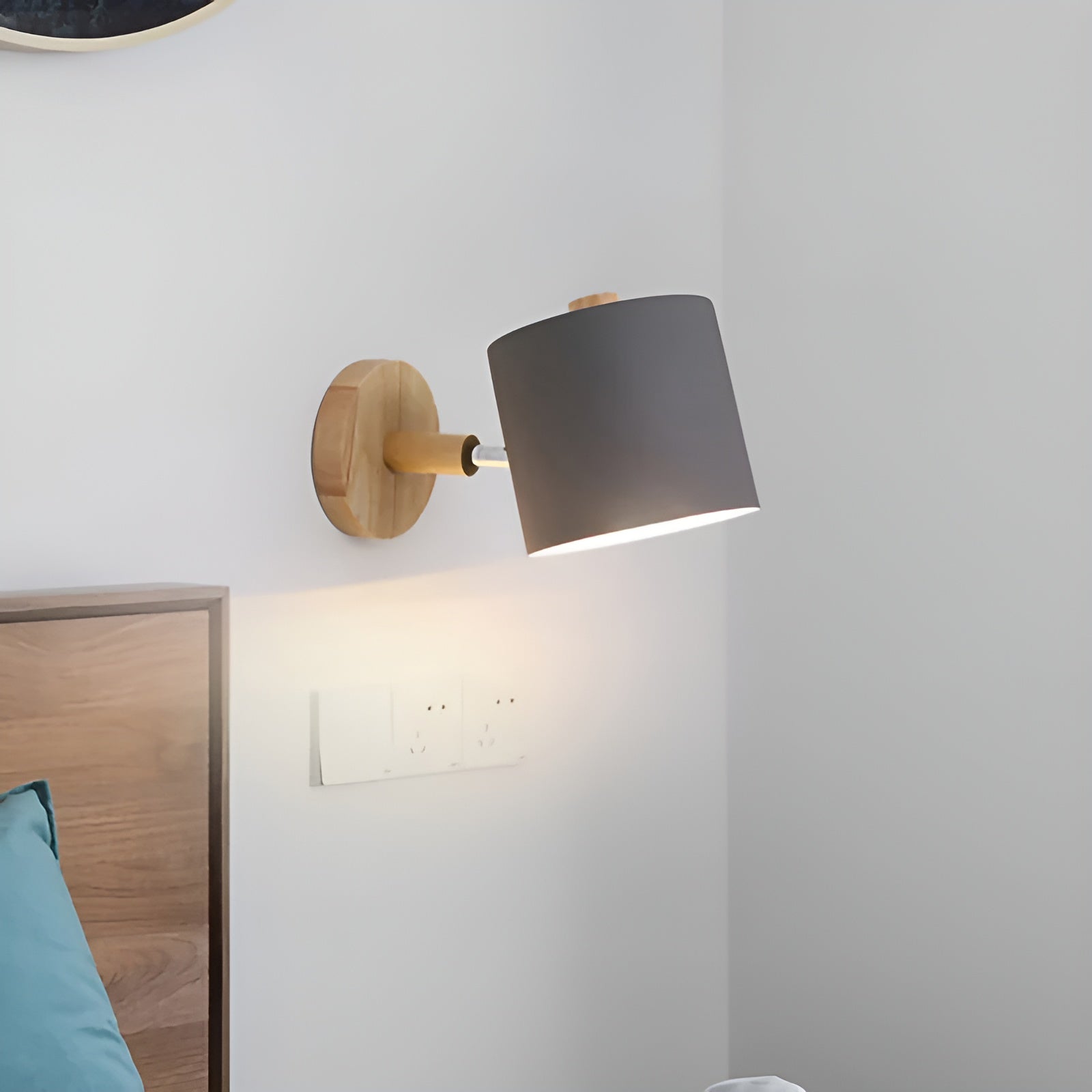 NordicGlow Adjustable Wall Lamp | Pastel Scandinavian Design