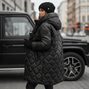Jaqueta Acolchoada com Capuz para Tempo Frio, Quente, Leve e Estilosa