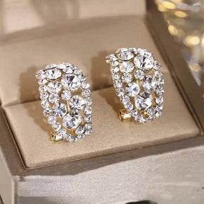 Hoop Earrings Sterling Alloy Diamond Earrings Mothers Day