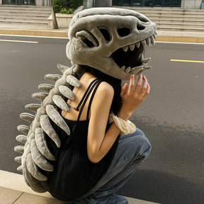 Kids’ Plush Dinosaur Skeleton Costume