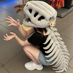 Kids’ Plush Dinosaur Skeleton Costume