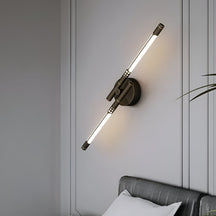 Arandela de Parede LED Moderna em Metal e Acrílico para Ambientes Internos