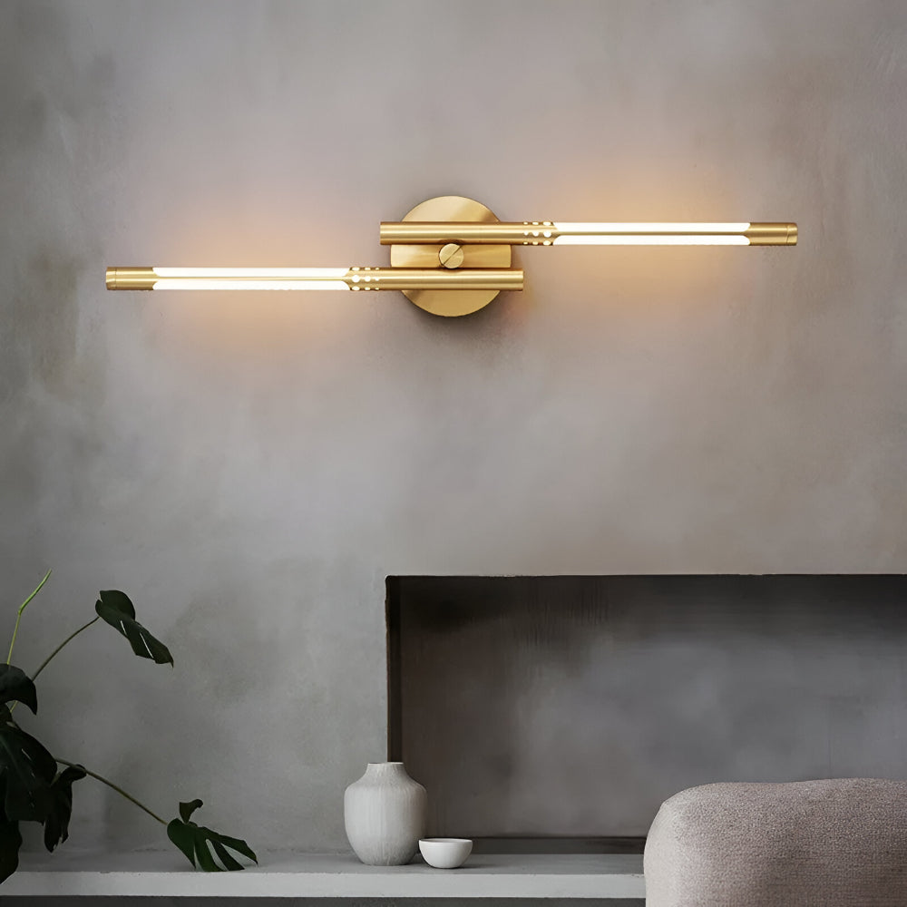 Arandela de Parede LED Moderna em Metal e Acrílico para Ambientes Internos