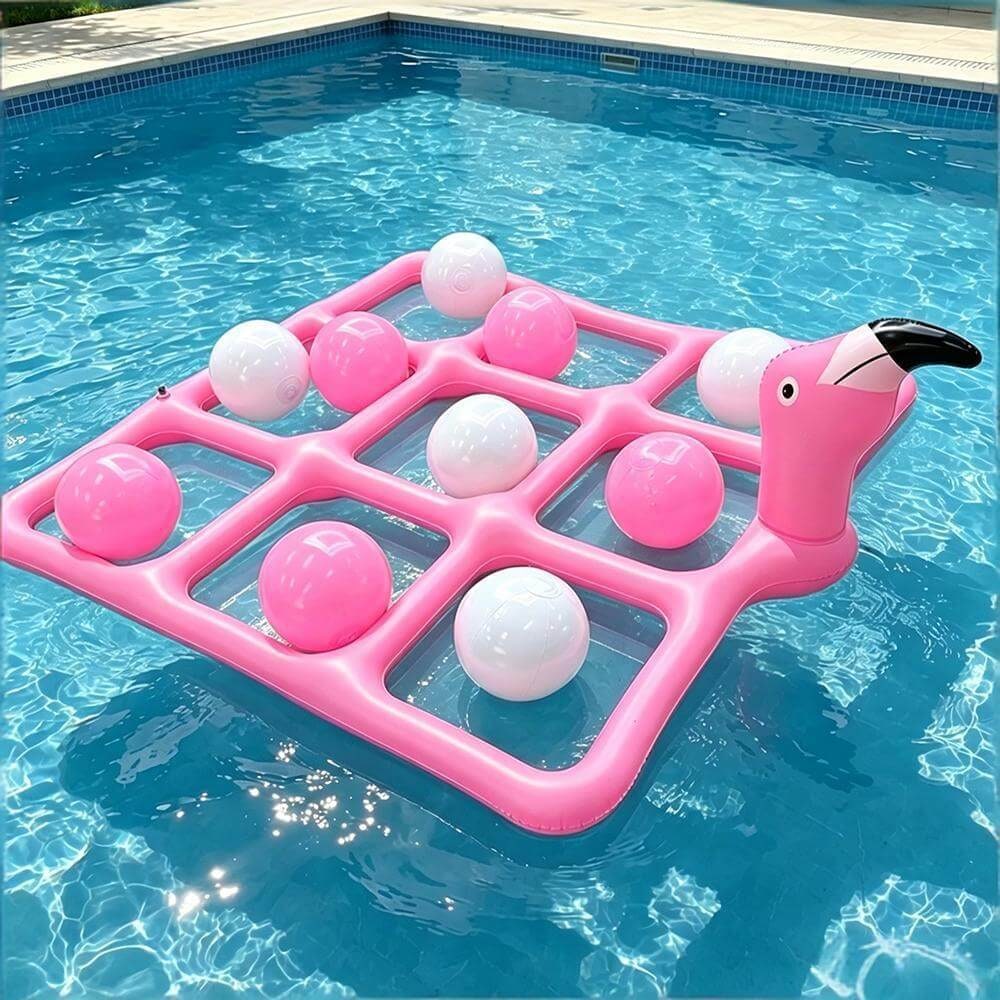 Boia Inflável de Flamingo Brinquedo Flutuante para Piscina
