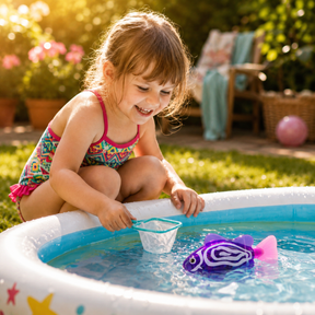 Interactive Kids Bath Toys LED Floating Fish Toy