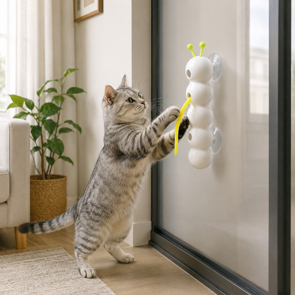 Brinquedo Interativo para Gatos com Movimento Inteligente e Jogo de Quebra-cabeça de Parede