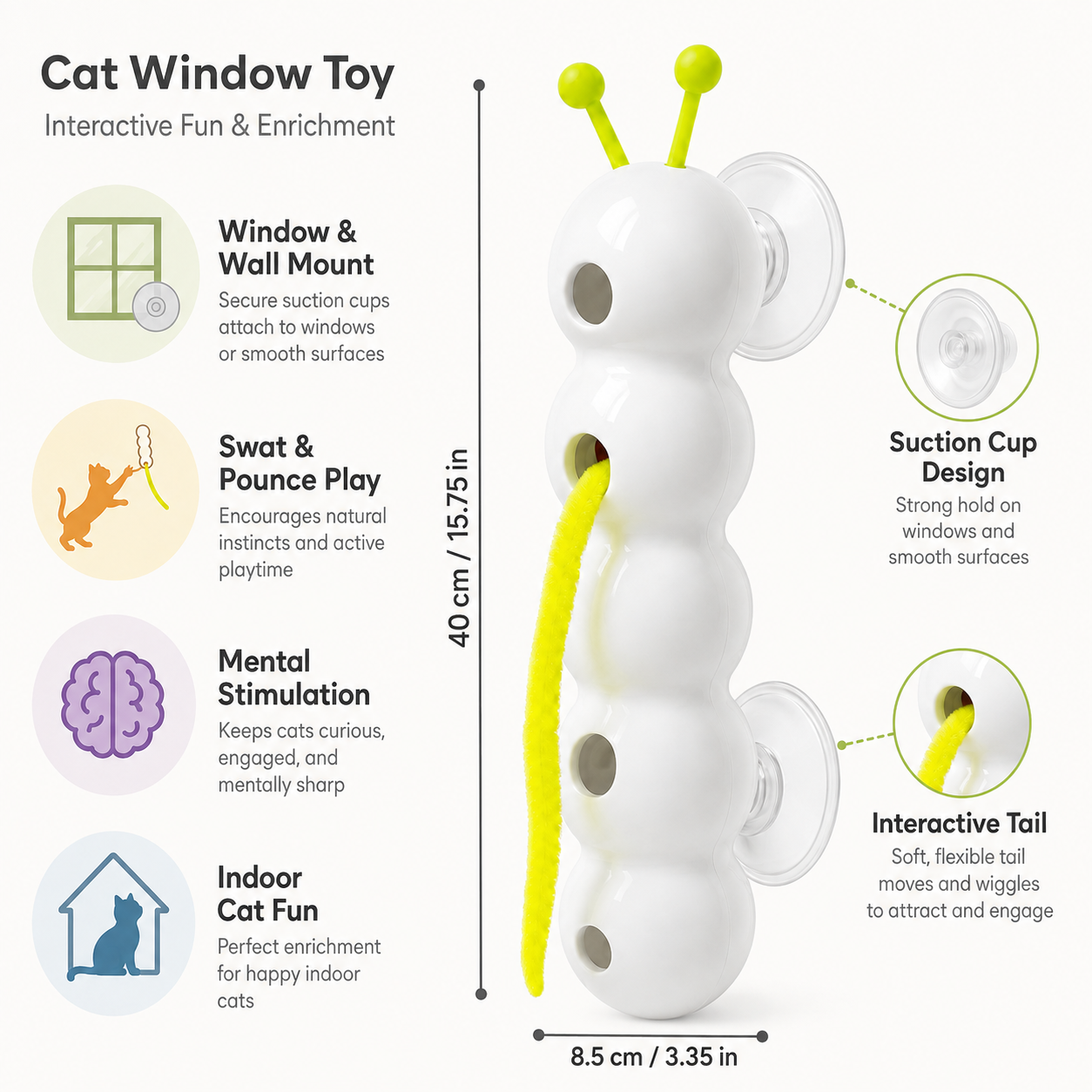 Brinquedo Interativo para Gatos com Movimento Inteligente e Jogo de Quebra-cabeça de Parede