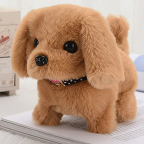 Brinquedo Interativo para Cães Filhote de Pelúcia que Anda e Late