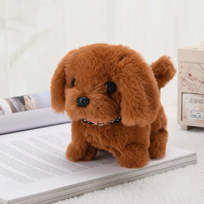 Brinquedo Interativo para Cães Filhote de Pelúcia que Anda e Late