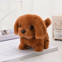 Brinquedo de Pelúcia Robô Cachorrinho Interativo que Anda e Late