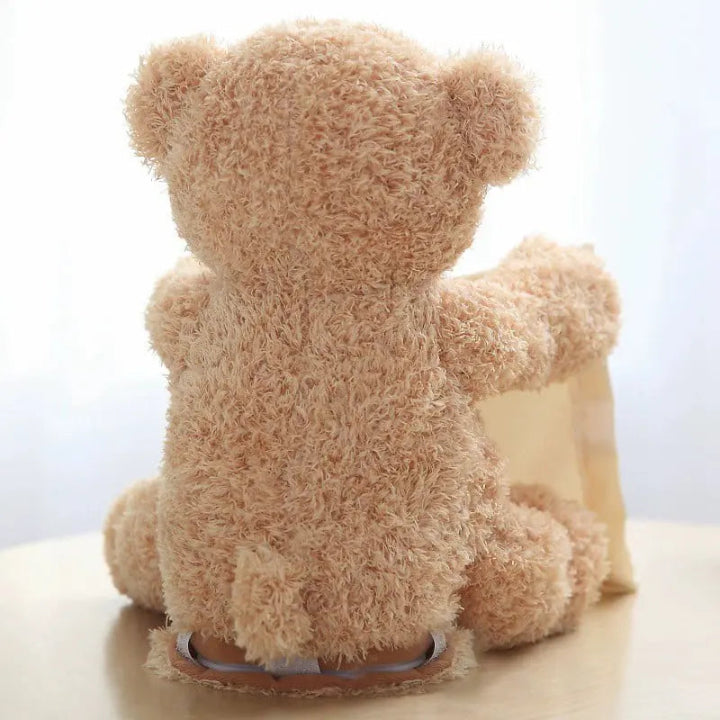 Urso de Pelúcia BuddyBear Esconde-Esconde – Com Som de Risadas, Pelúcia Macia e Brinquedo para Bebê