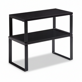 Shelf Organizer Stackable Metal Kitchen Cabinet Storage Racks