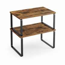 Shelf Organizer Stackable Metal Kitchen Cabinet Storage Racks