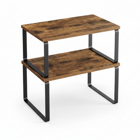 Shelf Organizer Stackable Metal Kitchen Cabinet Storage Racks