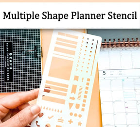 Precision Stencil Set – Clean Lines for Planners, Bullet Journals & Art