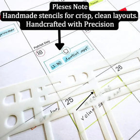 Precision Stencil Set – Clean Lines for Planners, Bullet Journals & Art
