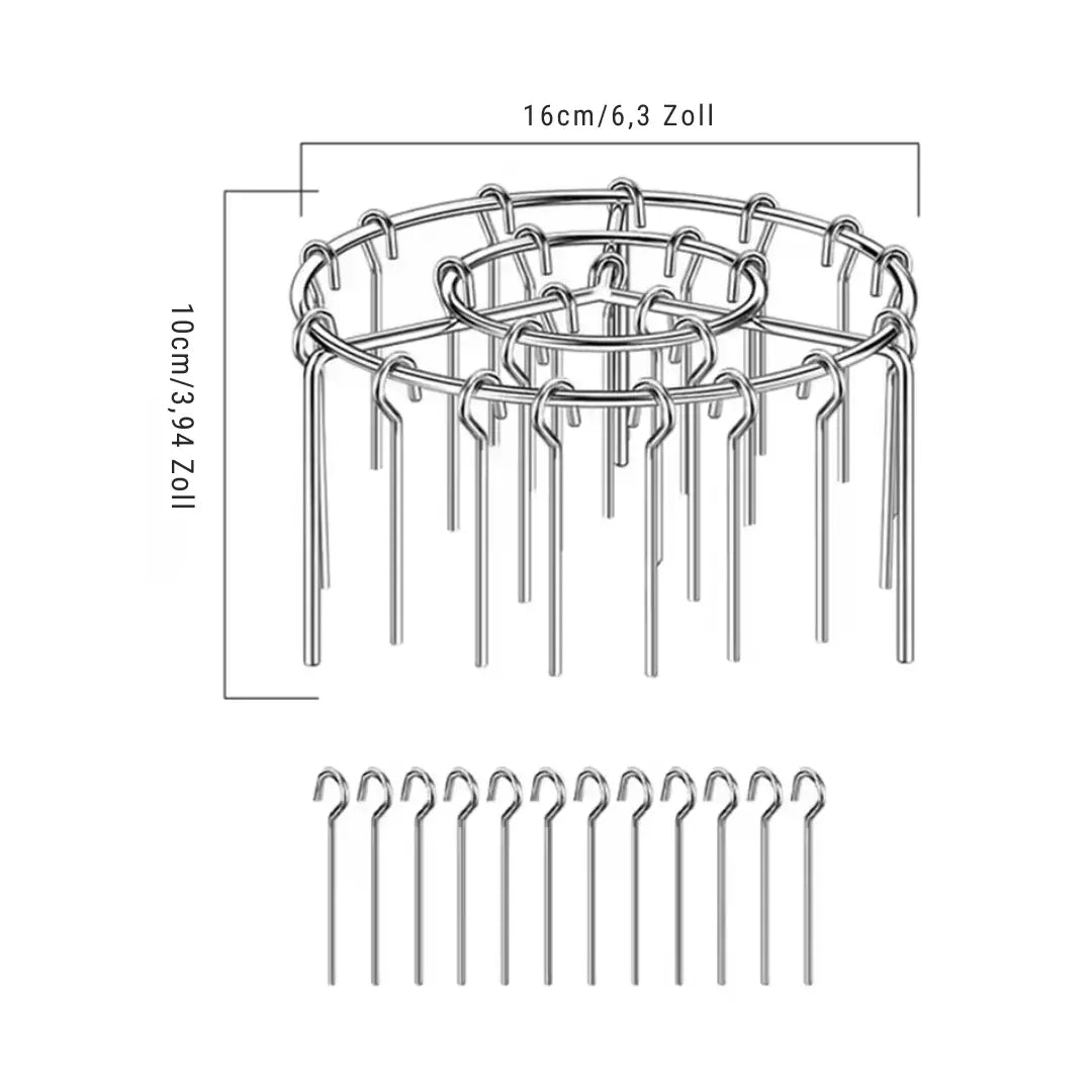 Grelha para Espetos para Air Fryer – Cozimento Uniforme, Rotisserie de Espetos e Sabor de Churrasco