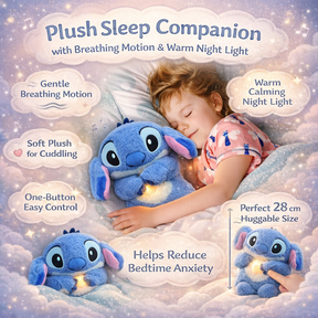 Brinquedo de Pelúcia Infantil com Luz de Respiração Relaxante