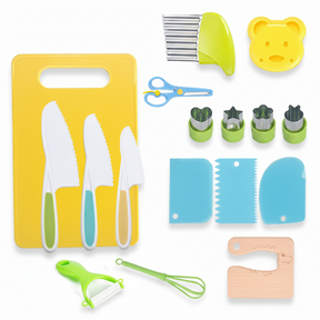 Conjunto de Cozinha Infantil Utensílios de Cozinha Seguros para Crianças Chefs Iniciantes