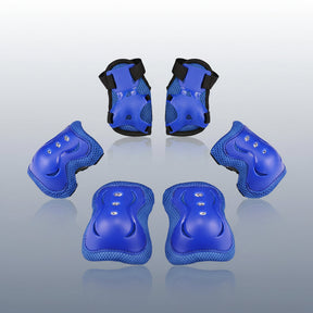 Kids Protective Gear Set Adjustable Knee Elbow Wrist Pads