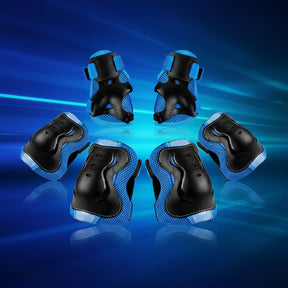 Kids Protective Gear Set Adjustable Knee Elbow Wrist Pads