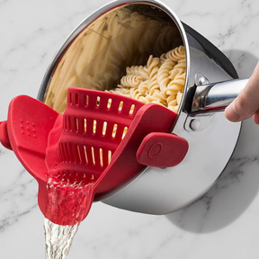 Kitchen Strainer Clip Style Pot Pasta Colander Silicone