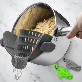 Kitchen Strainer Clip Style Pot Pasta Colander Silicone