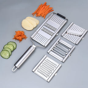Conjunto de Fatiador de Legumes de Aço Inoxidável para Cozinha