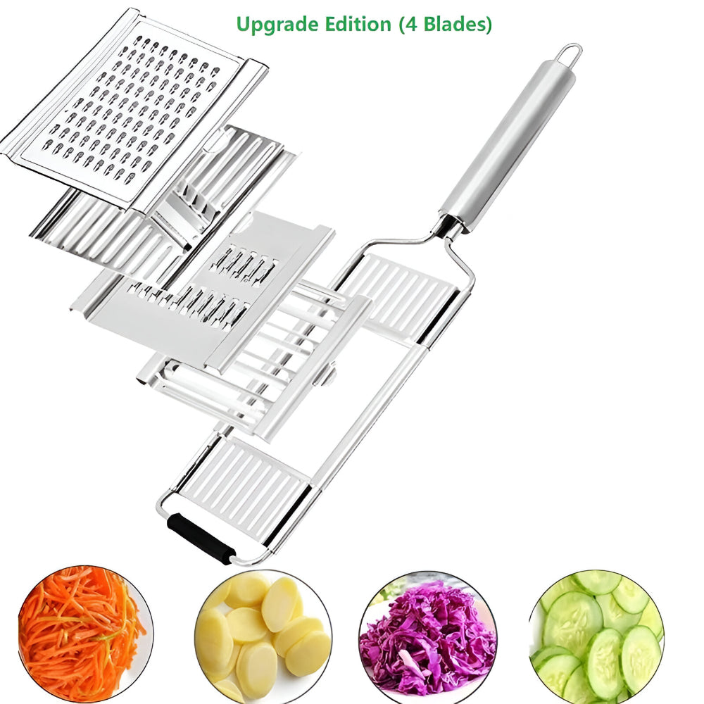 Conjunto de Fatiador de Legumes de Aço Inoxidável para Cozinha