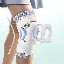 Joelheira de Compressão Ajustável com Suporte Estabilizador