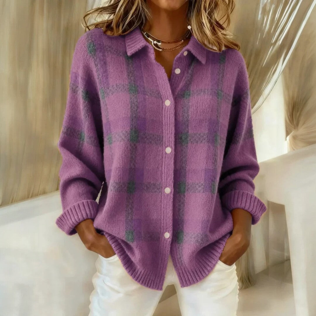 Women’s Casual Oversized Cardigan Long Sleeve Button Front