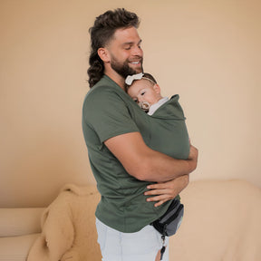 Camiseta Canguru Porta-Bebê Estilo Wrap para Mãos Livres