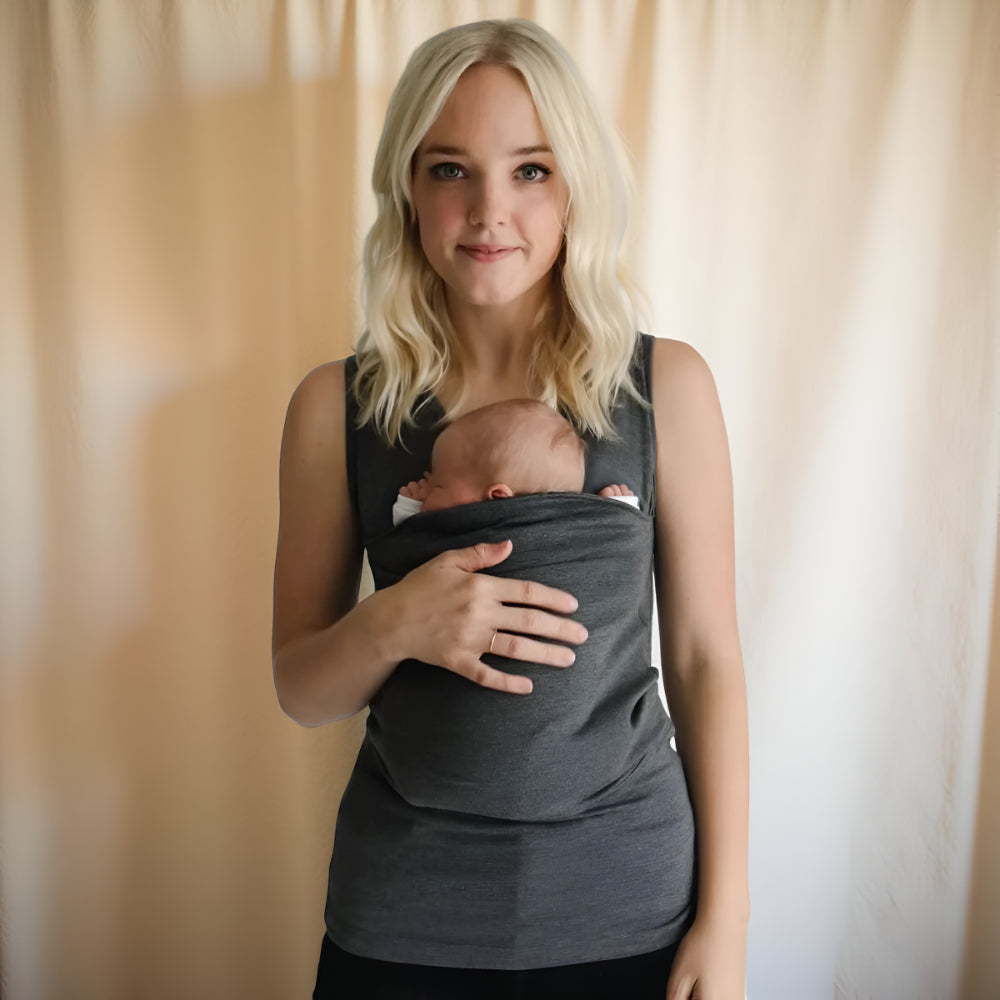 Camiseta Canguru Porta-Bebê Estilo Wrap para Mãos Livres