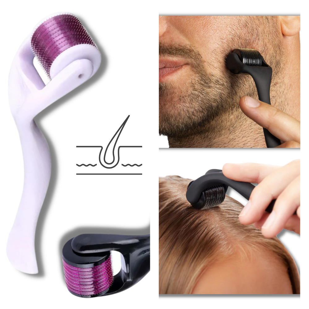 Dermal Roller Para Crescimento De Cabelo E Barba
