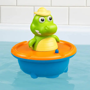 Fonte de Banho de Crocodilo com LED - Acessórios Intercambiáveis e Efeitos de Luz Colorida