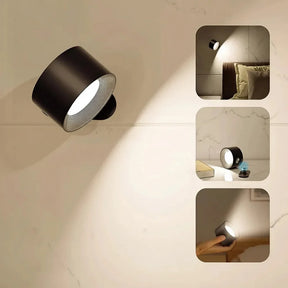Wall Light Cordless Rotating LED Night Lamp