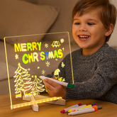 Prancheta de Desenho com Luz LED para Crianças Superfície Criativa