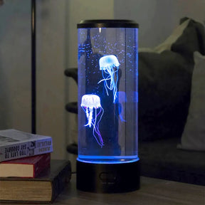 Table Lamp Jellyfish LED Color Display Cylinder Decor