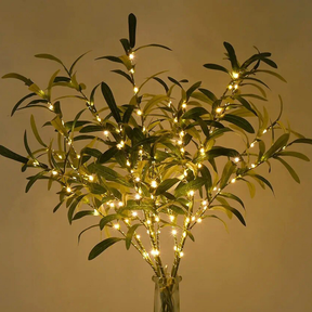 Luminária de Mesa com Galhos de LED para Decoração de Interiores com Toque Natural
