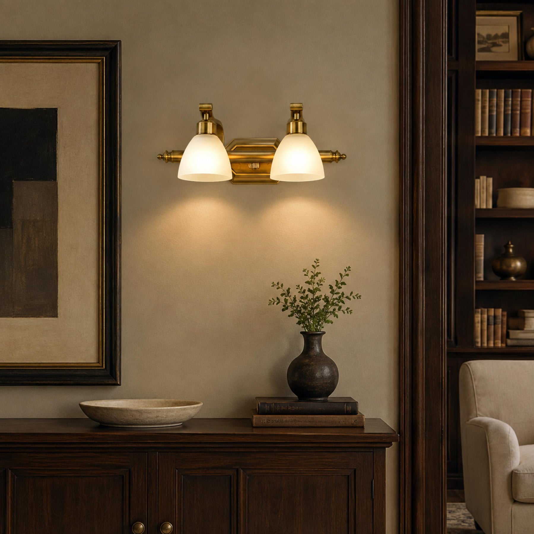 Frosted Glass Vanity Light – product image 3